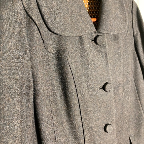 Vintage 60’s Peter Pan Collar Wool Jacket  Med - Picture 3 of 7